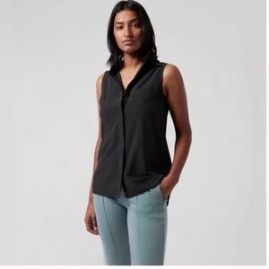 Athleta Urbanite II Tank in Medium Black UPF